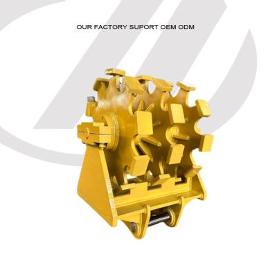 Cina Altezza totale 1180 mm Ruota di compattazione dell'escavatore per 12 tonnellate di escavatore in vendita