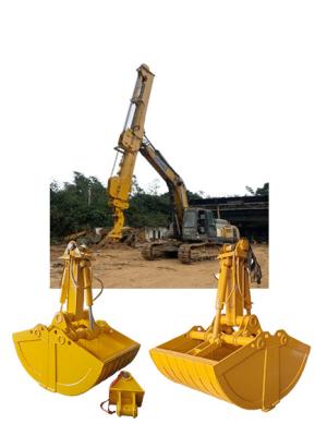 Chine Excavateur pièces jointes Excavateur Clamshell Bucket pour bras télescopique Komatsu Cat Sany Excavateur à vendre