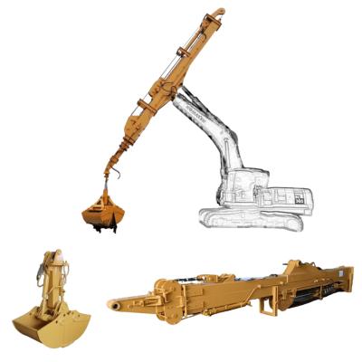 China Long Boom Excavator Telescopic Arm Dipper Stick Excavator Long Reach Arm Customized Telescopic Boom Long Reach Boom for sale