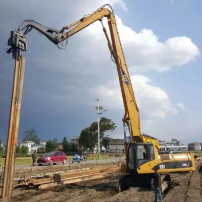 China Pile Driver Machine Hydraulische Pile Driver Hammer Excavator Long Reach Boom Pilling Driver Boom Voor 15-55ton Excavator Te koop