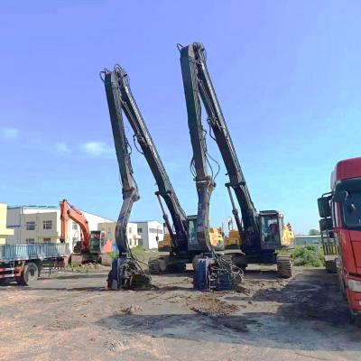 China 20-85T Graafmachine Pile Driver Arm Long Boom Met Pile Driver Hammer Te koop