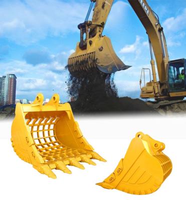 China 5 Tonne Mini Excavator Skeleton Bucket Sieve Bucket Excavator For Sorting Debris for sale