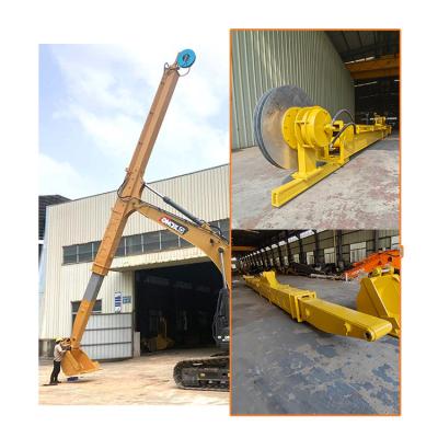 China 10-12M Boom Telescopic Construction Equipment Boom for 20~50T Excavator CAT320 Hydraulic Cylinder en venta