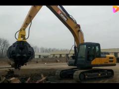 03 Excavator orange peel grapple