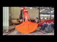 Double Cylinder Excavator Clamshell Bucket 10-12 Ton  Q355B Mechanical