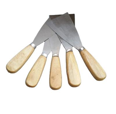 China Thickened Wall Cleaning Peeled Putty Knife Handle Mason Wood Types for sale