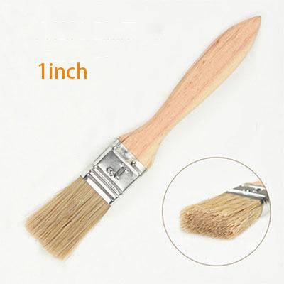 China Painting& Brush Hog Hair Brush Brown Brush Industrial Cleaning Use for sale