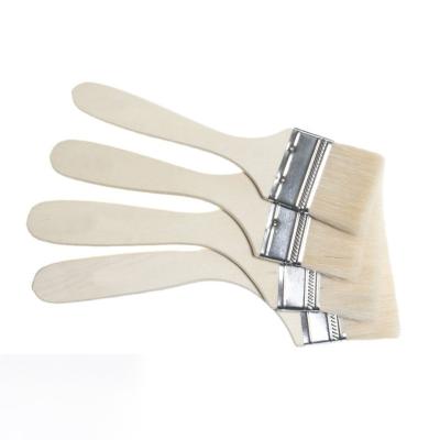 China Painting& Small wool brush handle brush decoration paint cleaning wooden tools paint boar bristle brush wholesale for sale