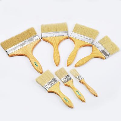 China Painting& Brown bristle brush bristle brush hair artist brush cleaning pig thickened manufacturers direct sales for sale