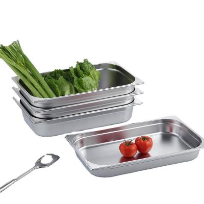 China Eco-friendly Stainless Steel Kitchen Equipment GN 1/1 Pan Trolley Casserole GN Food Container Commercial Casserole for sale