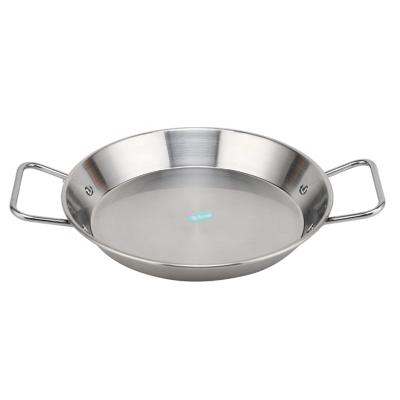 China Viable Zhongte Grill Griddle BBQ Grill Dish Stainless Steel Outdoor Paella Pan for sale