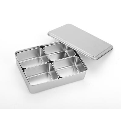 China Sustainable Restaurant Kitchen Tableware Stainless Steel Storage Food Container Boxes for sale