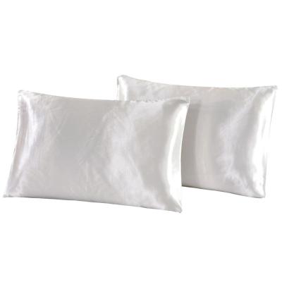 China AbcBed Waterproof Silky Satin Pillowcase Cover For Hair Pillow Case Silky Private Label for sale