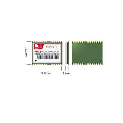 China Standalone IOT SIMCOM SIM68D GNSS Module L1 +L5 GNSS Dual Band Module in One LCC Type for sale