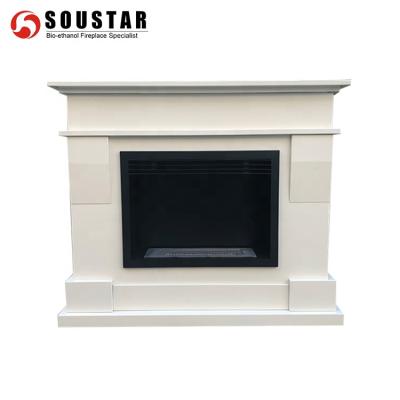 China 2017 Free Standing Fireproof Material Wood Burning Fireplace Mantels for sale