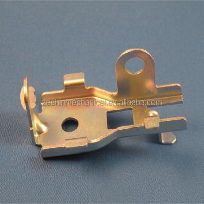 China Electrical Appliances Brass Metal Stamping Parts Brass Copper Contact Stamping Metal Parts for sale