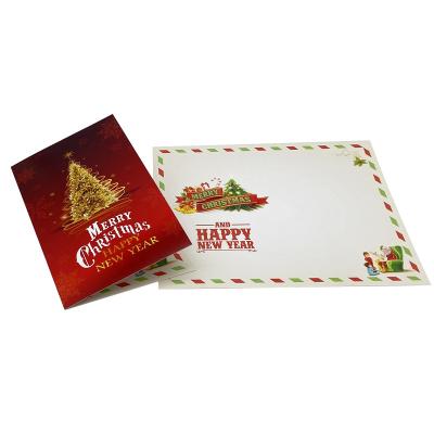 China Arto Customizable Logo Paper Factory Retail Affordable Gift Card Wholesale Christmas Greeting Envelope Printing Manuscript for sale