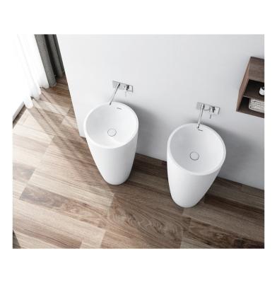 China Wholesale High Quality Modern Factory Pedestal Wash Basin Bathroom Pedestal Sink Full for sale