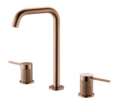 China Metered Faucets Dual Mount Modern Roman Bath Faucet Trim Kit, Handle Countertop Valve Required, Includes Single Function Hand Shower, Brushed for sale