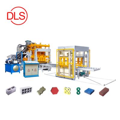 China QT4-15 Double Perforated Proportional Full Automatic Cement Hollow Block Block Machineof Perforated Brick for sale