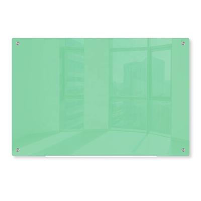 China Factory direct tempered glass eco-friendly desktop whiteboard magnetic glass toughened light green board for teaching for sale