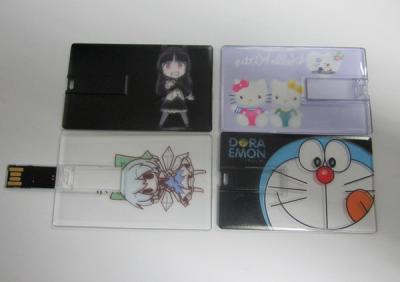 China Transparent Full Color Print 16GB USB Flash Drive Real Capacity for sale