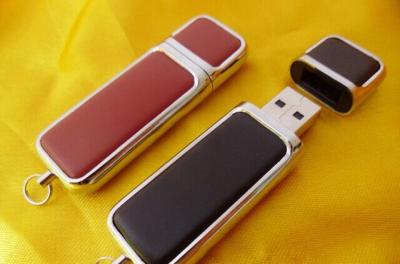 China Write Protected Leather USB Flash Drive 256MB 512MB 1GB 2GB 4GB 8GB 16GB for sale