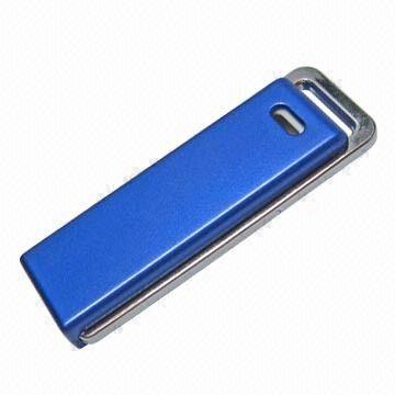 China Pushable Plastic Blue 4GB USB Flash Drive USB 2.0 High Speed for sale