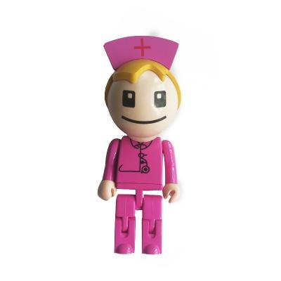 China Pink Fashion Doctor Shaped USB Thumb Drives Supported Windows 7 for sale