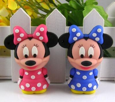 China Customized Mickey Mouse PVC USB Device Driver 4GB 8GB 16GB 32GB 64GB for sale