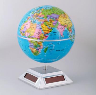 China ABS Solar Powered Gadgets Solar Powered Rotating World Globe for sale