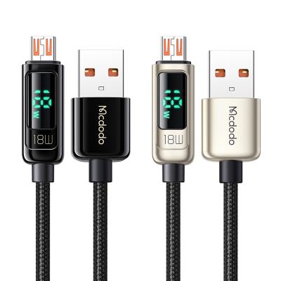 China Honor Innovation 18W 3Amp Digital Display Mic Data Cables Fast Charging QC4.0 3.0 Chargers Cable Mic For Xiaomi Honor for sale