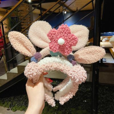 China Korean cute fluffy hair band women autumn and winter hair band girl headdress fashion face wash hairpin hair band for sale