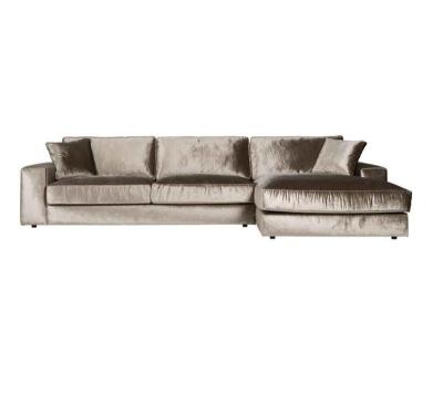 China Hot Sale European Tufted Canvas Fabric Wood Frame Upholstery Sectional Sofa For Home Use for sale