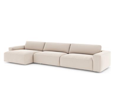 China 2021 European Style Soft Modern 2 Pieces U Shape Sofa Sectional Living Room Furniture for sale