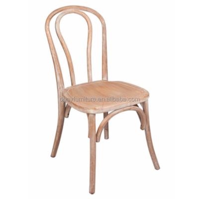 China French Country Style Bistros Wooden Chair Oak Wood Thonet Chair Traditional Provincial Bentwood Stacking Chair for Rental or Event Party for sale