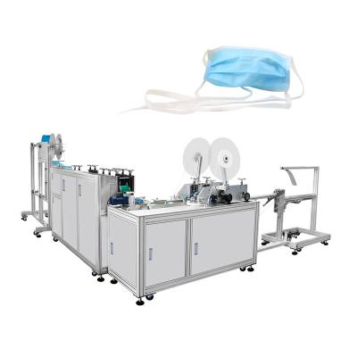 China Nonwoven Truss Medical Fully Automatic Tie On Mask Machine Flat Face Mask Machine In China for sale