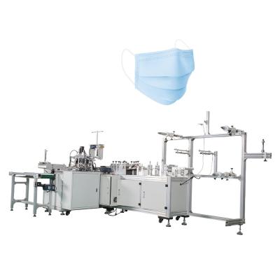 China Full Automatic Farms Nonwoven Mask Making Machine 3 Layers Disposable Face Mask Machine for sale