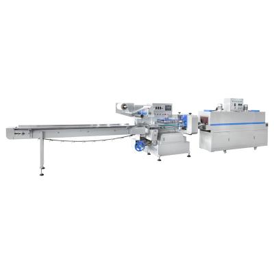 China Automatic Food Operation Flexible Cardboard Heat Shrink Wrapper Food Sealing Machine Packaging for sale