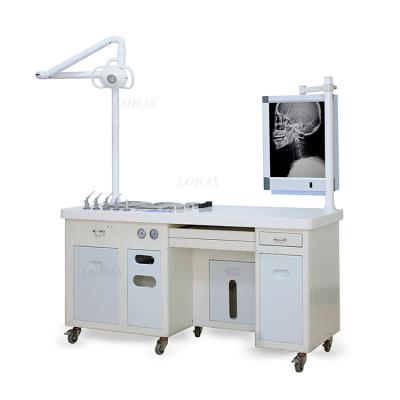 China New LHSY01 Plastic Cheap Medical ENT Treatment Workstation Unit / ENT Surgical Instruments With Chair Unit Price for sale