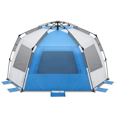 China Extended type full automatic outdoor camping protective tent simple style and sunproof family safety products rainproof for sale