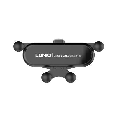 China LDNIO MG03 Gravity Design Mobile Phone Holder Air Vent Waterproof Mount Small Portable Car Mount for sale