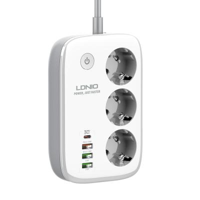 China Smart WI-FI Band LDNIO Hot Selling Smart Wi-Fi Power Strip With 3 Eu Outlet PD (30W Max) &QC3.0 for sale