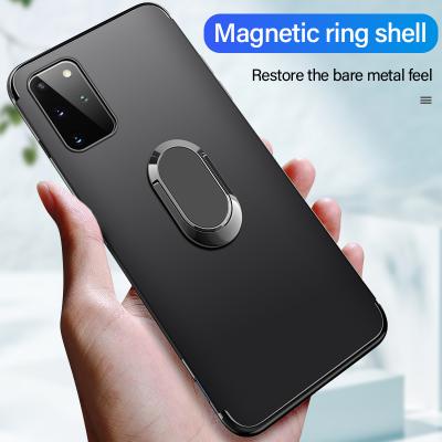 China Luxury Magnetic Soft Silicone Phone Bracket Coque For Samsung Case Thin Magnetic Silicone Phone Case For Samsung Galaxy S20 Note 10 E 5G S9 S8 9 8 Plus Holder Ring Bracket Cover for sale