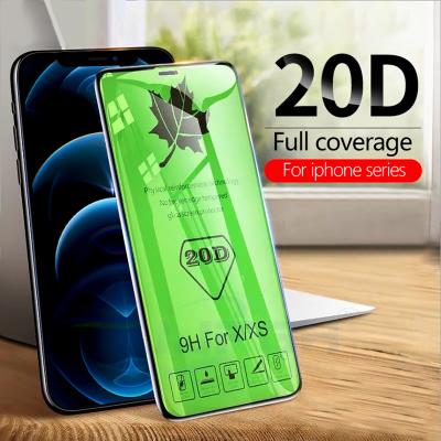 China CLEAR 20D HD Clear Protector Tempered Glass Film For iPhone 12 11 pro Max XSmax XR X 8 7 plus full cover screen protector film for sale