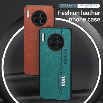 China Shockproof Slim Cassette Leather Phone Case For Huawei Mate 30 20 10 9 P40 P30 P20 Lite Pro Honor Luxury Silicone Protective Cover for sale