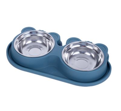 China Stainless Steel Automatic Pet Cub Double Bowls for sale