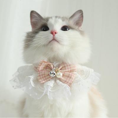 China Viable Collar Bib Cat Collar Pet Dog Ornaments Decorative Accessories Bows Bells Pet Supplies for sale