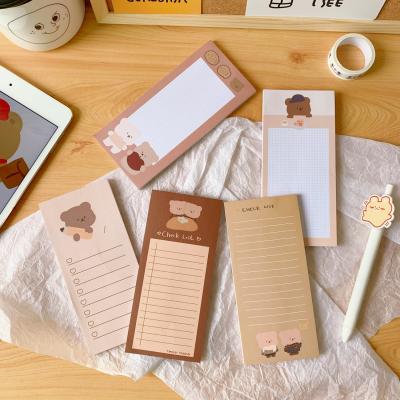 China School Supplies Rectangular Teardrop Notepad Creative Self-adhesive Office Notepad Sticky Able Notebook Notepad and Message Notepad for sale