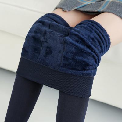 China Wholesale High Quality Winter Breathable Plus Velvet High-Waist Gaiters Winter Warm Cropped Pants for sale